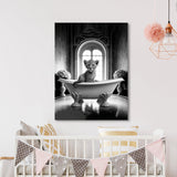 Nursery Baby Cheetah Bathtub 49 Wall Art