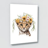 Nursery Baby Cheetah Boho 92 Wall Art