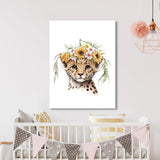 Nursery Baby Cheetah Boho 92 Wall Art