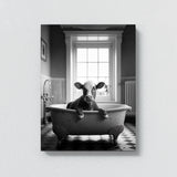 Nursery Baby Cow Bathtub 79 Wall Art