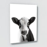 Nursery Baby Cow Black White 197 Wall Art