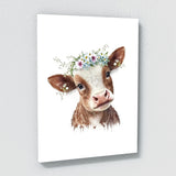 Nursery Baby Cow Boho 130 Wall Art