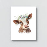 Nursery Baby Cow Boho 130 Wall Art