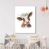 Nursery Baby Cow Boho 130 Wall Art