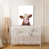 Nursery Baby Cow Bubble Gum 38 Wall Art