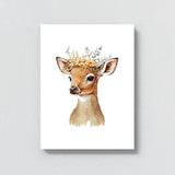 Nursery Baby Deer Boho 96 Wall Art