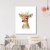 Nursery Baby Deer Boho 96 Wall Art