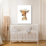 Nursery Baby Deer Boho 96 Wall Art