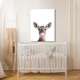 Nursery Baby Deer Bubble Gum 9 Wall Art