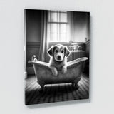 Nursery Baby Dog Bathtub 59 Wall Art