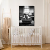 Nursery Baby Dog Bathtub 59 Wall Art