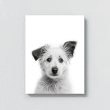 Nursery Baby Dog Black White 181 Wall Art