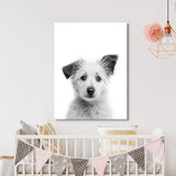 Nursery Baby Dog Black White 181 Wall Art