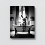 Nursery Baby Donkey Bathtub 84 Wall Art