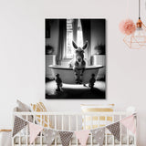 Nursery Baby Donkey Bathtub 84 Wall Art