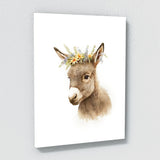 Nursery Baby Donkey Boho 129 Wall Art