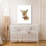 Nursery Baby Donkey Boho 129 Wall Art