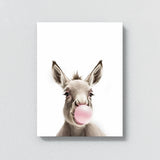 Nursery Baby Donkey Bubble Gum 37 Wall Art