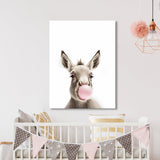 Nursery Baby Donkey Bubble Gum 37 Wall Art