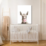 Nursery Baby Donkey Bubble Gum 37 Wall Art