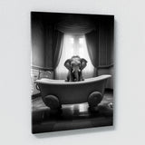 Nursery Baby Elephant Bathtub 50 Wall Art