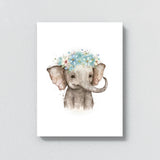 Nursery Baby Elephant Boho 89 Wall Art