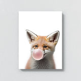 Nursery Baby Fox Bubble Gum 31 Wall Art