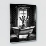 Nursery Baby Giraffe Bathtub 67 Wall Art