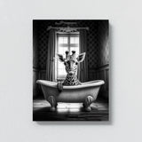 Nursery Baby Giraffe Bathtub 67 Wall Art