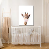 Nursery Baby Giraffe Bubble Gum 27 Wall Art