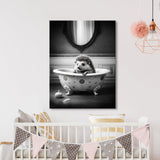 Nursery Baby Hedgehog Bathtub 88 Wall Art