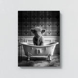 Nursery Baby Highland Cow Bathtub 80 Wall Art