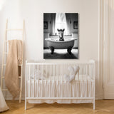 Nursery Baby Horse Bathtub 78 Wall Art