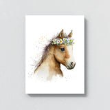 Nursery Baby Horse Boho 125 Wall Art