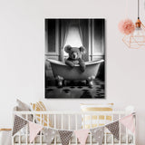 Nursery Baby Koala Bathtub 70 Wall Art