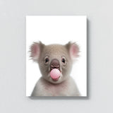 Nursery Baby Koala Bubble Gum 30 Wall Art
