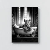Nursery Baby Leopard Bathtub 53 Wall Art