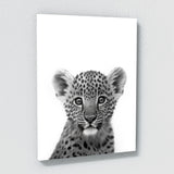 Nursery Baby Leopard Black White 205 Wall Art