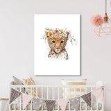 Nursery Baby Leopard Boho 93 Wall Art