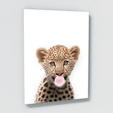 Nursery Baby Leopard Bubble Gum 11 Wall Art