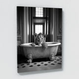 Nursery Baby Lion Bathtub 66 Wall Art