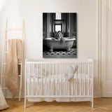 Nursery Baby Lion Bathtub 66 Wall Art
