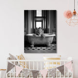 Nursery Baby Lion Bathtub 66 Wall Art