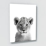 Nursery Baby Lion Black White 189 Wall Art
