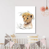 Nursery Baby Lion Boho 204 Wall Art