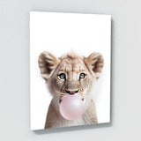 Nursery Baby Lion Bubble Gum 25 Wall Art