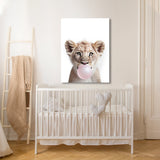 Nursery Baby Lion Bubble Gum 25 Wall Art