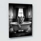 Nursery Baby Lioness Bathtub 71 Wall Art