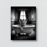 Nursery Baby Lioness Bathtub 71 Wall Art