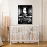 Nursery Baby Lioness Bathtub 71 Wall Art
